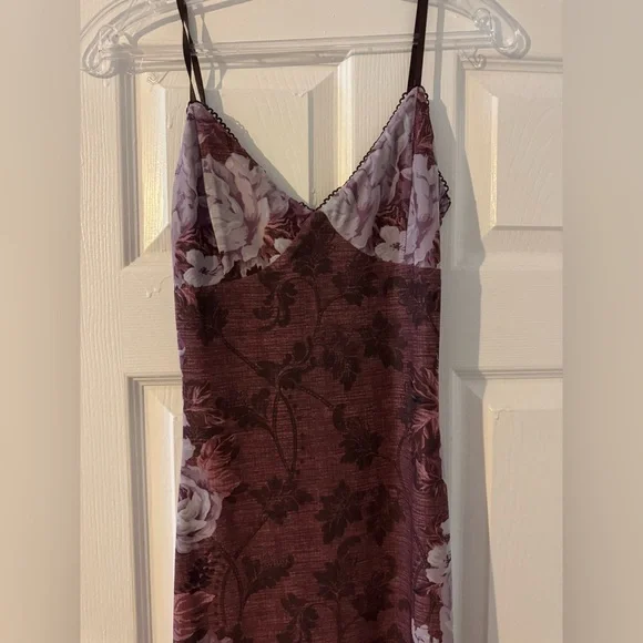 Tigermist Julianna Red and Purple Slip Maxi Dress - Picture 4 of 6